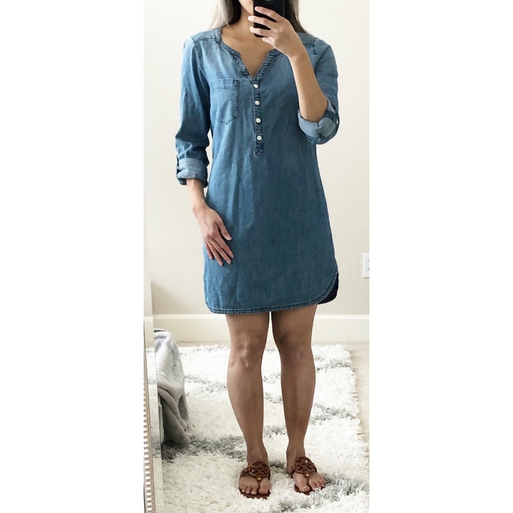 Express Chambray denim Shirt Dress size XS